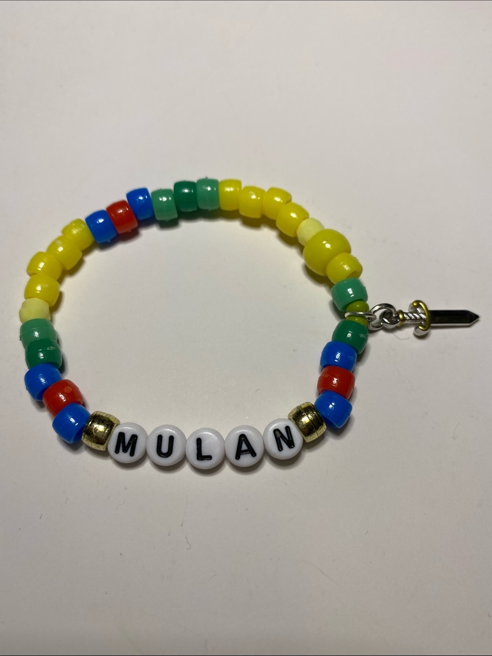 Disney Princess Mulan Kandi Bracelet